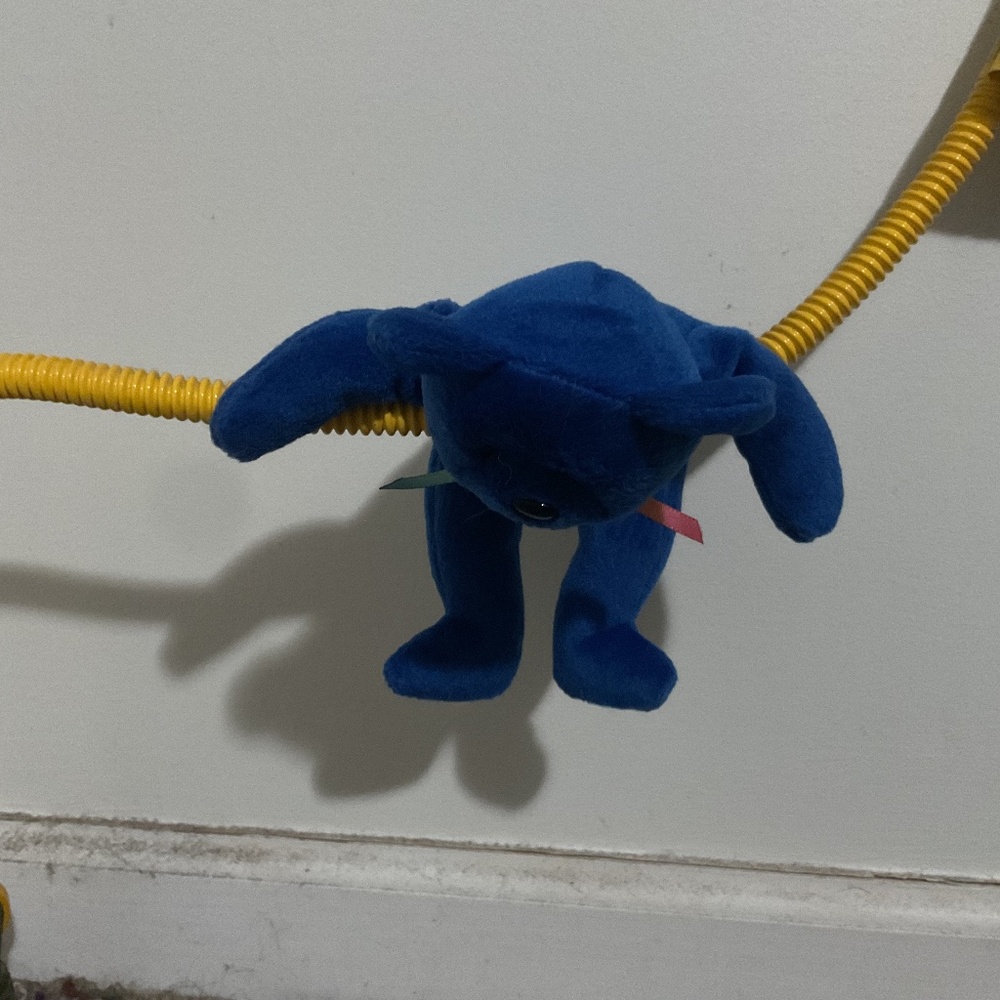 Blue small Beanie Babies teddy bear - Picture 17 of 17